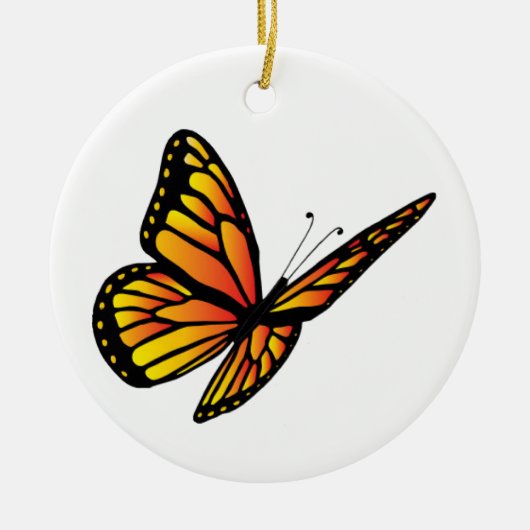 Monboogvlinder Keramisch Ornament (Voorkant)