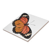 Monboogvlinder keramische Tegel Tegeltje (Zijkant)