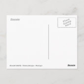 Monboogvlinder met bloemen briefkaart (Achterkant)