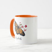 Monboogvlinder met de naam Cute Colorful Mok (Voorkant links)