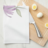 Monboogvlinder met Paarse-kanonventilator Theedoek (Quarter Fold)