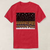 Monboogvlinder met stuifpuntronkosten t-shirt (Design voorkant)