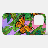Monboogvlinder op bladeren Case-Mate iPhone case (Achterkant (horizontaal))