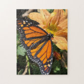 Monboogvlinder op chrysanthemum legpuzzel (Verticaal)