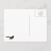 Monboogvlinder op de Struik rode vlinder Briefkaart (Achterkant)