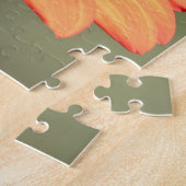 Monboogvlinder op een oranje bloem legpuzzel (Zijkant)