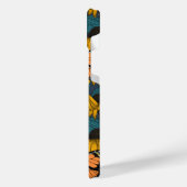 Monboogvlinder op gele naaldbomen iPhone hoesje (Linkerkant)