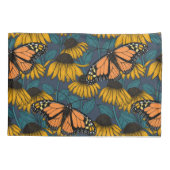 Monboogvlinder op gele naaldbomen kussensloop (Achterkant-Links)