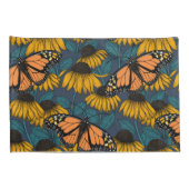 Monboogvlinder op gele naaldbomen kussensloop (Achterkant-Rechts)