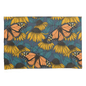 Monboogvlinder op gele naaldbomen kussensloop (Voorkant-Rechts)