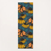 Monboogvlinder op gele naaldbomen yogamat (Voorkant)