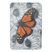 Monboogvlinder op naaldbeschermers badmat (Voorkant Verticaal)