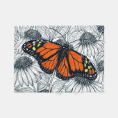 Monboogvlinder op naaldbeschermers fleece deken (Voorkant (Horizontaal))