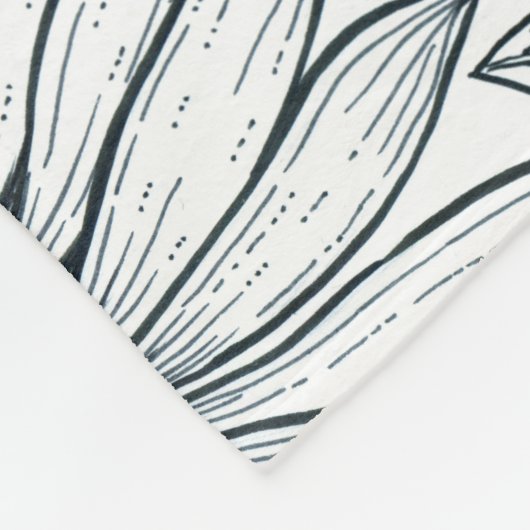 Monboogvlinder op naaldbeschermers fleece deken (Hoek)