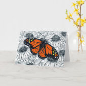 Monboogvlinder op naaldbeschermers kaart (Gele Bloem)