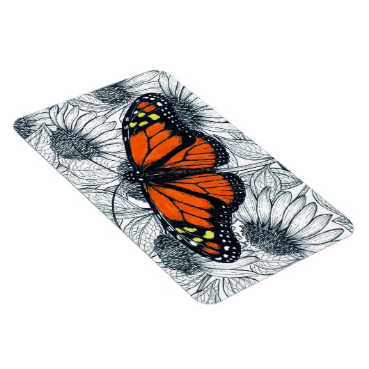 Monboogvlinder op naaldbeschermers magneet (Rechterzijde)