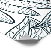 Monboogvlinder op naaldbeschermers poster (Hoek)