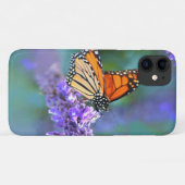 Monboogvlinder op Paarse lila ventilator Case-Mate iPhone Case (Achterkant (horizontaal))