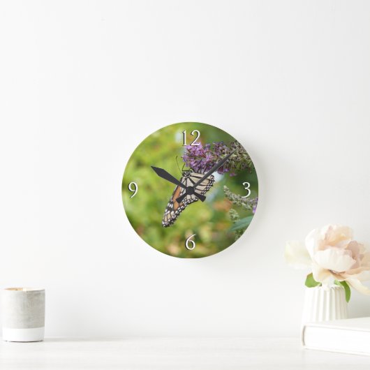 Monboogvlinder op Paarse vlinderStruik Ronde Klok (Huis)