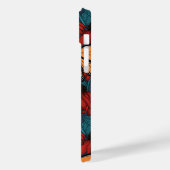 Monboogvlinder op rode naaldbomen Case-Mate iPhone case (Achterkant / Links)