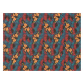 Monboogvlinder op rode naaldbomen tafelkleed (Voorkant (Horizontaal))