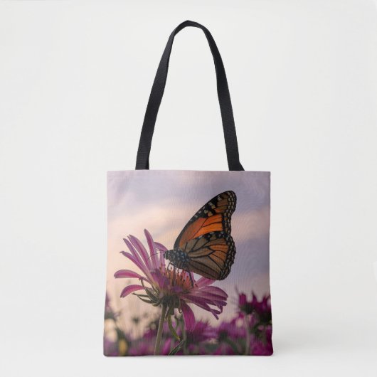 Monboogvlinder op ventilator tote bag (Voorkant)