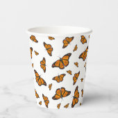 Monboogvlinder Papieren Bekers (Achterkant)