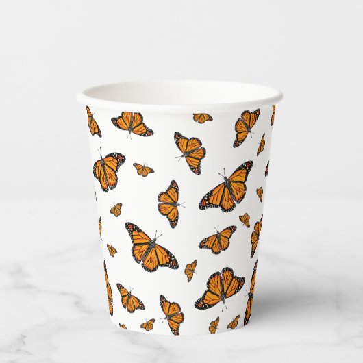 Monboogvlinder Papieren Bekers (Voorkant)