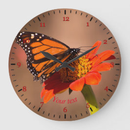 Monboogvlinder personaliseren op tithonia-bloem grote klok