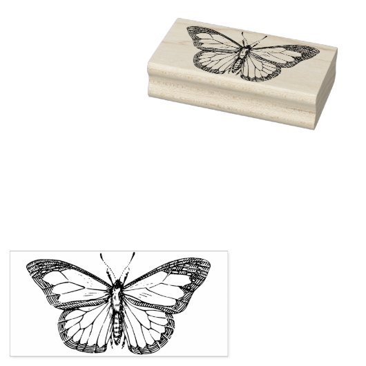  monboogvlinder Rubber stempel (Gestempeld)
