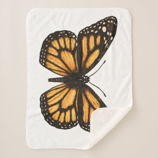 Monboogvlinder Sherpa Deken (Voorkant)
