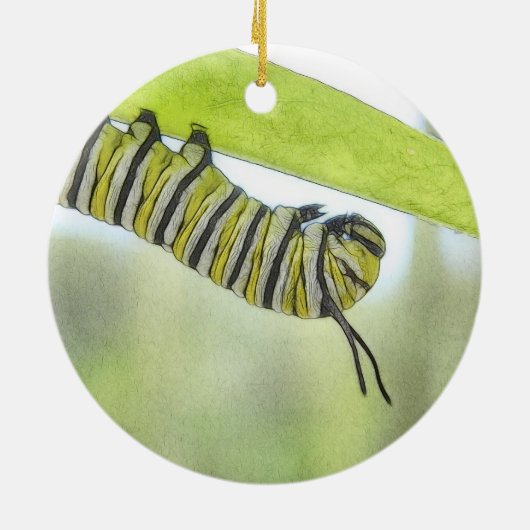 Monboogvlinder-stencijler voor het verkennen van e keramisch ornament (Achterkant)