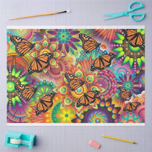 monboogvlinder tissuepapier (Craft)