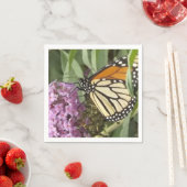 Monboogvlinder van luiers van wilde bloemen servet (Insitu)