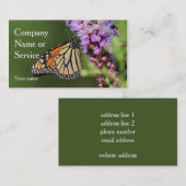 Monboogvlinder Visitekaartje (Voorkant / Achterkant)