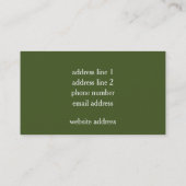 Monboogvlinder Visitekaartje (Achterkant)