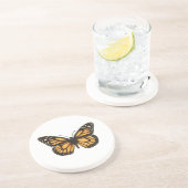 Monboogvlinder Zandsteen Onderzetter (Zijkant)