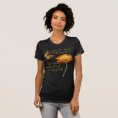 Monboogvlinder, zinnia-bloem t-shirt (Voorkant volledig)