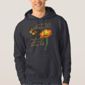 Monboogvlinder, Zinnia flower, Hoodie (Voorkant)
