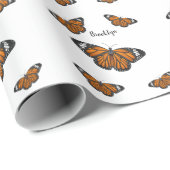 Monboogvlinderillustratie cartoon cadeaupapier (Rol Hoek)