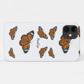 Monboogvlinderillustratie cartoon Case-Mate iPhone case (Achterkant (horizontaal))
