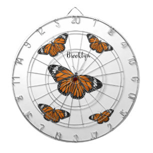 Monboogvlinderillustratie cartoon dartbord