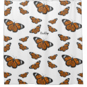 Monboogvlinderillustratie cartoon douchegordijn (Voorkant)