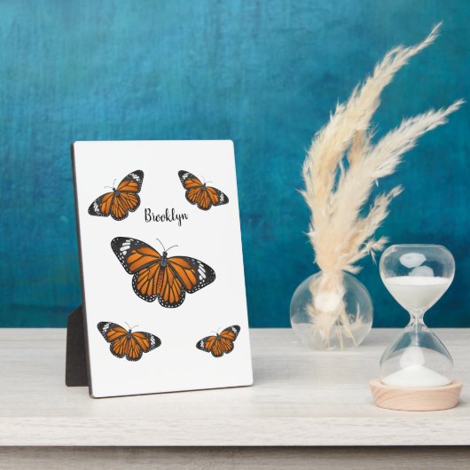 Monboogvlinderillustratie cartoon fotoplaat (Zijkant)