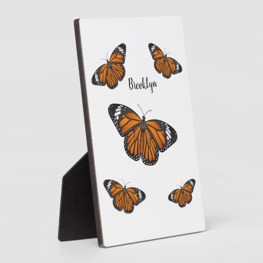 Monboogvlinderillustratie cartoon fotoplaat (Zijkant)