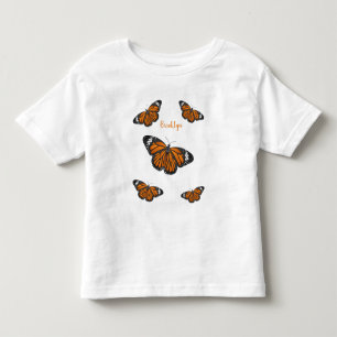 Monboogvlinderillustratie cartoon kinder shirts