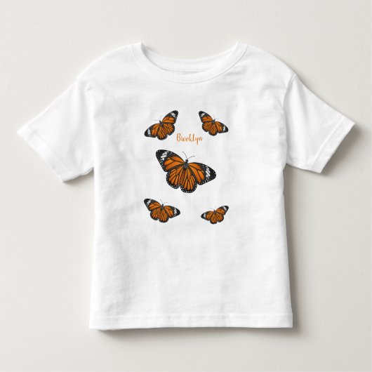 Monboogvlinderillustratie cartoon kinder shirts (Voorkant)