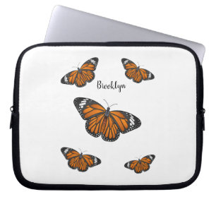 Monboogvlinderillustratie cartoon laptop sleeve