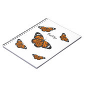 Monboogvlinderillustratie cartoon notitieboek (Linkerzijde)