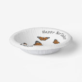 Monboogvlinderillustratie cartoon papieren kommen (Gebogen)